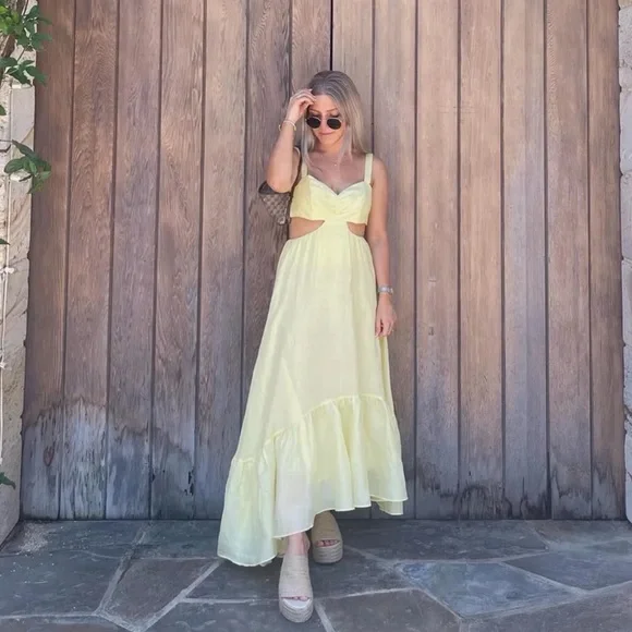 Bardot | Dresses | Bardot Yellow Dress | Poshmark